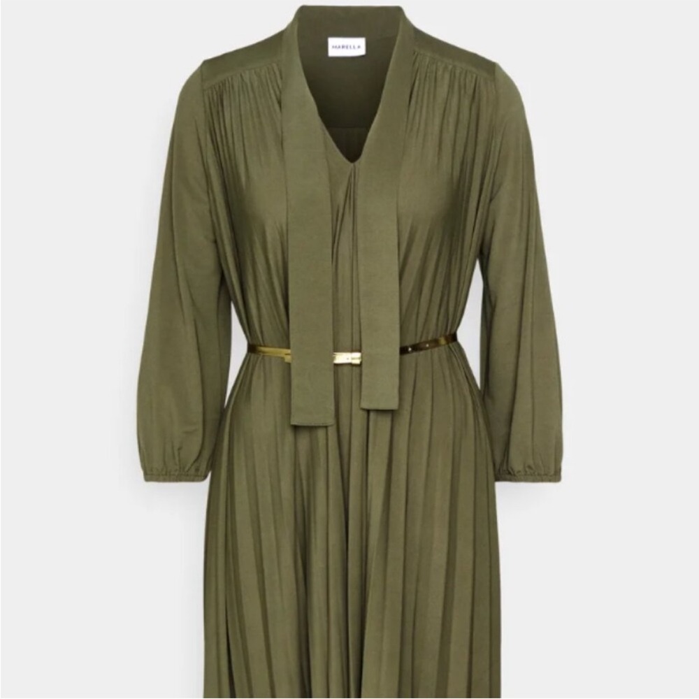Marella Circo Green Dress With Belt - Picture 4 of 9